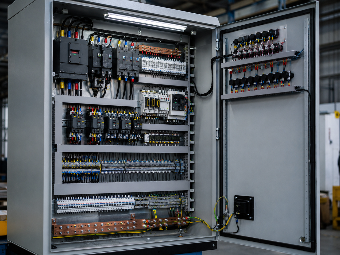 Elektrische schakelkast na droogijsreiniging door CRYOSTRAL