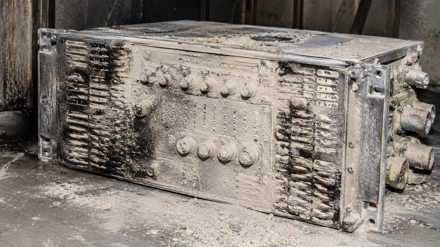 Electronic module before dry ice cleaning by CRYOSTRAL