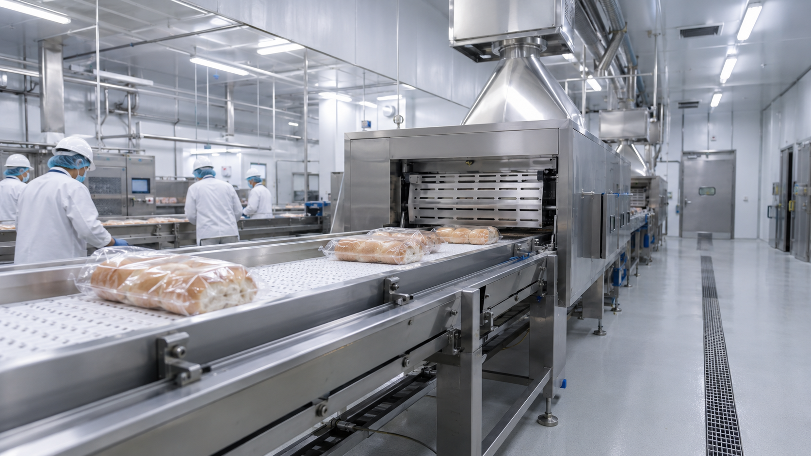 Nettoyage des lignes de production industrie alimentaire CRYOSTRAL